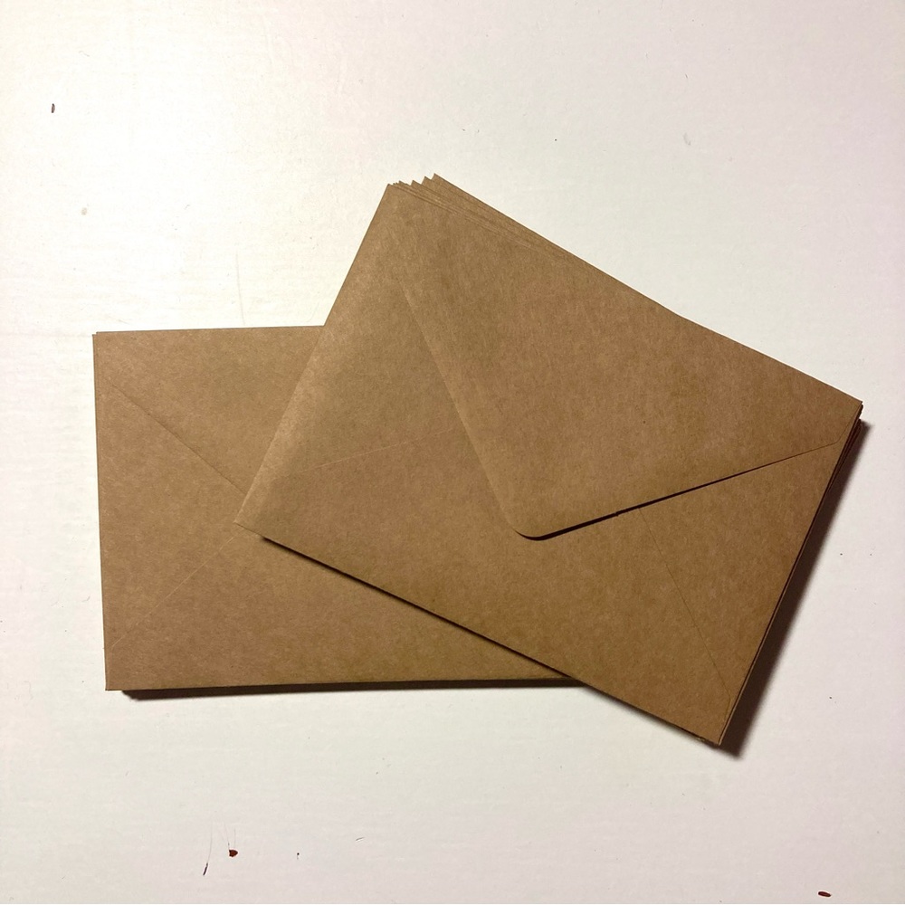 25 ct small Kraft envelopes
